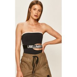 LaBellaMafia - Top. Czarne topy damskie LABELLAMAFIA, s, z nadrukiem, z elastanu, bez rękawów. Za 159,90 zł.