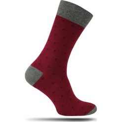 Modne Skarpetki Męskie Chattier - Bordowe tło, Popielate Akcenty SKCH0028classic. Szare skarpetki męskie Chattier, z bawełny. Za 12,90 zł.