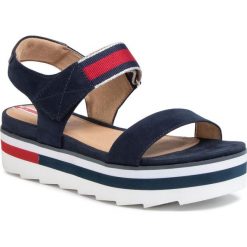 Sandały S.OLIVER - 5-28204-24 Navy Comb. 891. Niebieskie klapki damskie S.Oliver, bez wzorów, ze skóry ekologicznej, bez obcasa. Za 199,00 zł.