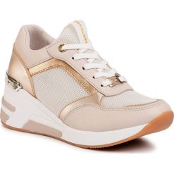 Sneakersy TOM TAILOR - 809150300 Beige. Brązowe półbuty damskie Tom Tailor, ze skóry ekologicznej. Za 199,99 zł.