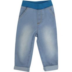 TXM Spodnie niemowlęce chłopięce jeans 80 JEANSOWY. Spodnie niemowlęce TXM, bez wzorów, z jeansu. Za 24,99 zł.