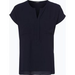 Opus - Bluzka damska – Flusi, niebieski. Niebieskie bluzki damskie marki Opus, bez wzorów, z szyfonu, eleganckie, bez kołnierzyka, bez rękawów. Za 149,95 zł.