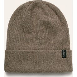 Selected - Czapka. Niebieskie czapki męskie Selected, na zimę, bez wzorów, z bawełny. W wyprzedaży za 49,90 zł.
