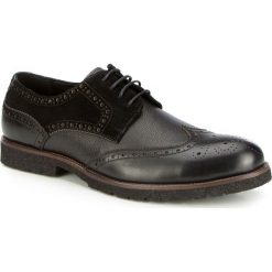 Buty męskie 87-M-919-1. Czarne buty sportowe męskie Wittchen, z nubiku, na sznurówki. Za 239,00 zł.