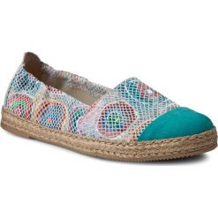 Espadryle BALDACCINI - 945000-J Turkus Zamsz/Hippie White. Białe espadryle damskie marki Baldaccini, na co dzień, bez wzorów, ze skóry, bez obcasa, na płaskiej podeszwie, bez zapięcia. W wyprzedaży za 179,00 zł.