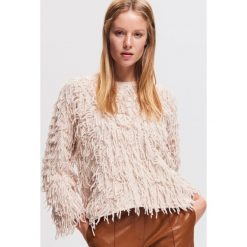 Sweter z frędzlami - Kremowy. Białe kardigany damskie marki Reserved, s. Za 139,99 zł.