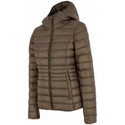 4F Kurtka Damska H4Z17 kud003 Brąz M. Pomarańczowe kamizelki damskie 4f, na zimę, m, bez wzorów, z puchu, eleganckie, bez kaptura. W wyprzedaży za 145,00 zł.