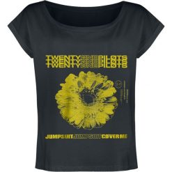 Twenty One Pilots Daisy Koszulka damska popielaty/czarny. Szare bluzki damskie marki Twenty One Pilots, xs, z nadrukiem, z dekoltem w łódkę. Za 94,90 zł.
