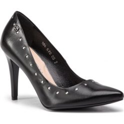 Szpilki OLEKSY - 670/320 Czarne Lico. Czarne półbuty damskie marki Oleksy, bez wzorów, ze skóry, eleganckie, bez obcasa, na obcasie, bez zapięcia. Za 269,00 zł.