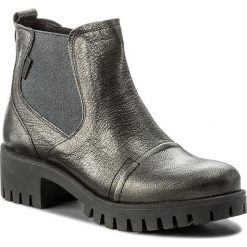 Botki NESSI - 869/N Srebro 83. Szare buty zimowe damskie Nessi, z materiału, na obcasie. W wyprzedaży za 229,00 zł.