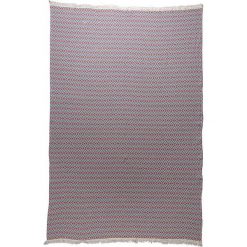 Chusty damskie: Chusta hammam w kolorze niebiesko-czerwonym – 200 x 140 cm