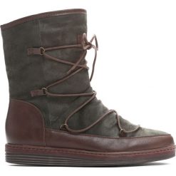 Khaki Śniegowce Outdoor Cinema. Czarne buty zimowe damskie marki Cropp. Za 109,99 zł.