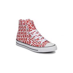 Buty Converse CHUCK TAYLOR ALL STAR WORDMARK HI. Czerwone trampki i tenisówki damskie Converse, bez wzorów, bez zapięcia. Za 329,00 zł.