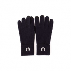 Rękawiczki Fred Perry C2110. Niebieskie rękawiczki męskie Fred Perry. Za 370,95 zł.
