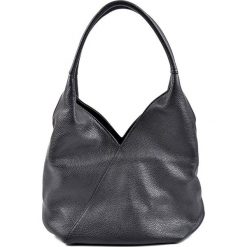 Torebki klasyczne damskie: Skórzana torebka w kolorze czarnym – 38 x 38 x 19 cm