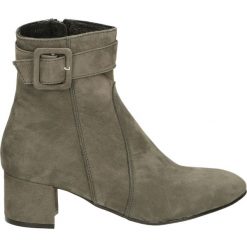 Botki - 2545 CAM GR14. Szare botki damskie marki Venezia, ze skóry. Za 289,00 zł.