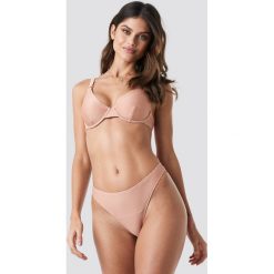 NA-KD Swimwear Ribbed High Cut Panty - Pink. Różowe panty damskie NA-KD Swimwear, bez wzorów. Za 60,95 zł.