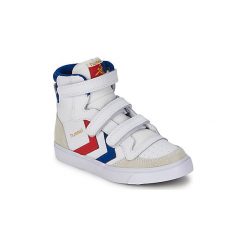 Buty Dziecko Hummel STADIL JR VELCRO HIGH. Białe trampki dziewczęce Hummel, bez wzorów, bez zapięcia. Za 309,00 zł.