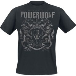 Powerwolf Crest - Metal Is Religion T-Shirt czarny. Czarne koszulki męskie Powerwolf, xl, z napisami, z dekoltem na plecach. Za 89,90 zł.