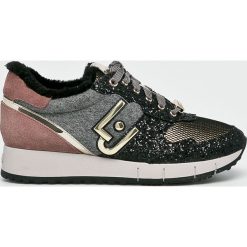 Liu Jo - Buty. Czarne buty sportowe damskie Liu Jo, bez wzorów, ze skóry, sportowe. W wyprzedaży za 499,90 zł.