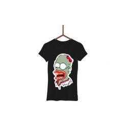 Koszulka Homer Zombi Damska. Czarne koszulki damskie Failfake, xxl, bez wzorów, bez kołnierzyka. Za 130,00 zł.