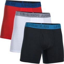 Bokserki męskie: Under Armour Bokserki Cotton Stretch 6” 3 Pack kolor czerwony r. M (1277279-004)