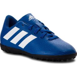 Buty adidas - Nemeziz Tango 18.4 Tf J DB2381 Fooblu/Ftwwht/Fooblu. Niebieskie buty sportowe męskie marki Adidas, ze skóry ekologicznej, na sznurówki, do piłki nożnej. W wyprzedaży za 149,00 zł.