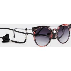 Parfois - Okulary. Czarne okulary przeciwsłoneczne damskie marki Parfois, okrągłe. Za 69,90 zł.