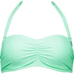 Biustonosz bikini "Saltimbocca" w kolorze miętowym. Zielone stroje kąpielowe dwuczęściowe damskie marki Brunotti, w paski. W wyprzedaży za 56,95 zł.