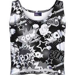 Colour Pleasure Koszulka damska CP-035 227 czarno-biała r. XXXL-XXXXL. Czarne bluzki damskie marki Colour pleasure. Za 64,14 zł.