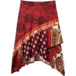 Desigual spódnica damska Fal Indira S czerwony. Czerwone spódniczki damskie Desigual, s, bez wzorów, asymetryczne. Za 349,00 zł.