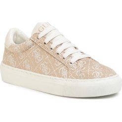 Tenisówki GUESS - Lucy FI6LUC FAL12 BEI. Brązowe trampki dziewczęce Guess, z aplikacjami, z gumy, na sznurówki. Za 299,00 zł.