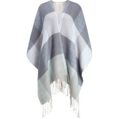Poncza: Cream ALEXA OPEN PONCHO Ponczo pearl blue
