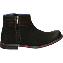 Botki męskie - E350 NAB NERO. Czarne bez kategorii marki Venezia, z nubiku. Za 239,00 zł.