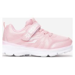 Różowo-Białe Buty Sportowe Idaphise. Różowe buty dziewczęce sportowe Born2be, bez wzorów, ze skóry, przed kostkę, bez zapięcia. Za 59,99 zł.