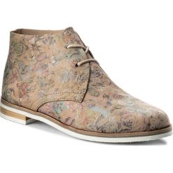 Botki CAPRICE - 9-25100-20 Beige Flow Mul 490. Brązowe buty zimowe damskie marki Caprice, ze skóry ekologicznej, na obcasie. W wyprzedaży za 199,00 zł.