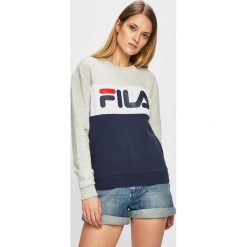 Fila - Bluza. Szare bluzy damskie Fila, s, z nadrukiem, z bawełny, bez rękawów, bez kaptura. Za 279,90 zł.