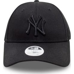 New Era - Czapka. Czarne czapki damskie New Era, z aplikacjami, z bawełny. Za 89,90 zł.