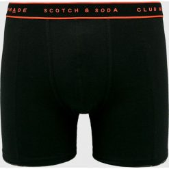 Scotch & Soda - Bokserki (2-pack). Czarne bokserki męskie marki Scotch & Soda, bez wzorów, z elastanu. Za 129,90 zł.