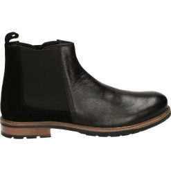 Botki męskie - JEM383 BLACK2. Czarne bez kategorii Venezia, ze skóry. Za 199,00 zł.