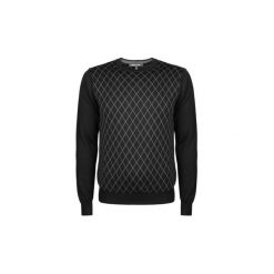 Swetry Roberto Cavalli ESM613 MQ030 / Paricolo c/jac. rombi. Czarne swetry męskie Roberto Cavalli, xl, bez wzorów, bez kołnierzyka, bez kaptura. Za 299,00 zł.