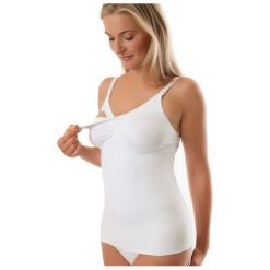 Bluzki ciążowe: 507/B/XL-KOSZULKA XL,E80-85 BIAŁA (ON-1029)