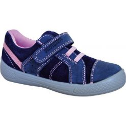 Protetika tenisówki dziewczęce MELINDA navy 31 niebieskie. Niebieskie trampki dziewczęce Protetika, w paski, ze skóry, z paskami. Za 189,00 zł.