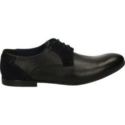 Derby męskie: Półbuty męskie - 518 NERO-BLU