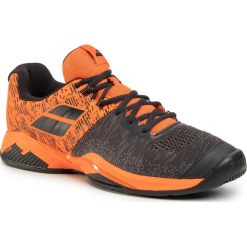 Buty BABOLAT - Propulse Blast Clay Men 30S20446 Black/Golden Poppy. Szare buty sportowe męskie Babolat, z tworzywa sztucznego, bez zapięcia, tenisowe. W wyprzedaży za 349,00 zł.