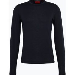 HUGO - Sweter męski - San Paolo 1, niebieski. Niebieskie swetry klasyczne męskie marki HUGO, xxl, eleganckie. Za 529,95 zł.