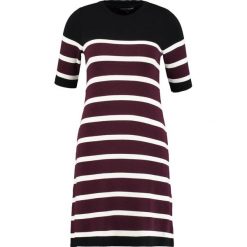 Sukienki: Dorothy Perkins Sukienka dzianinowa bordeaux/off white