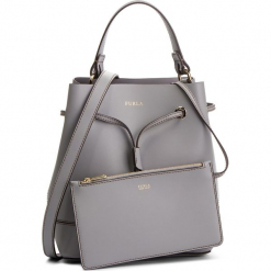 Torebka FURLA - Stacy 985955 B BJQ3 FLE Onice e. Szare torebki klasyczne damskie Furla, ze skóry, bez dodatków. Za 1355,00 zł.