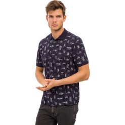 Koszulka polo w kolorze granatowo-białym. Niebieskie koszulki polo męskie GALVANNI, m, bez wzorów, polo, bez rękawów. W wyprzedaży za 99,95 zł.