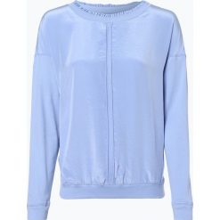 Marc Cain Sports - Bluzka damska, niebieski. Niebieskie bluzki damskie marki Marc Cain Sports, bez wzorów, z tkaniny, eleganckie, z falbankami, bez rękawów. Za 659,95 zł.
